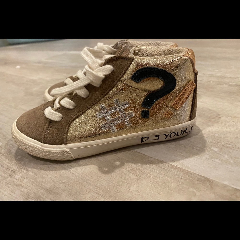 Zara Kids Gold/Tan High Tops